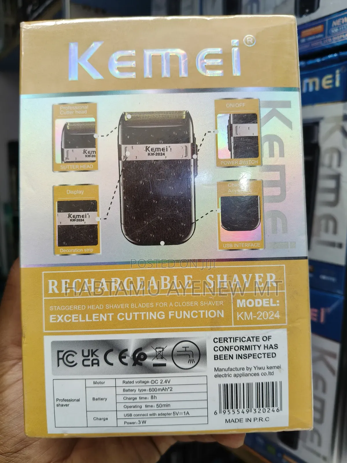 KEMEI KM-2024 Shaver 8000 RPM 