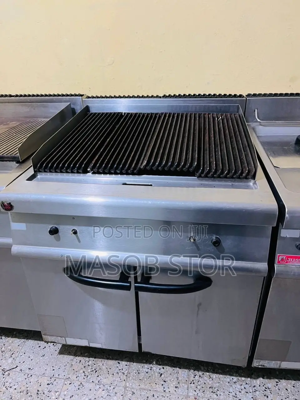 Commercial Gas Range , Grill, L Deep Fryer, Charbroiler