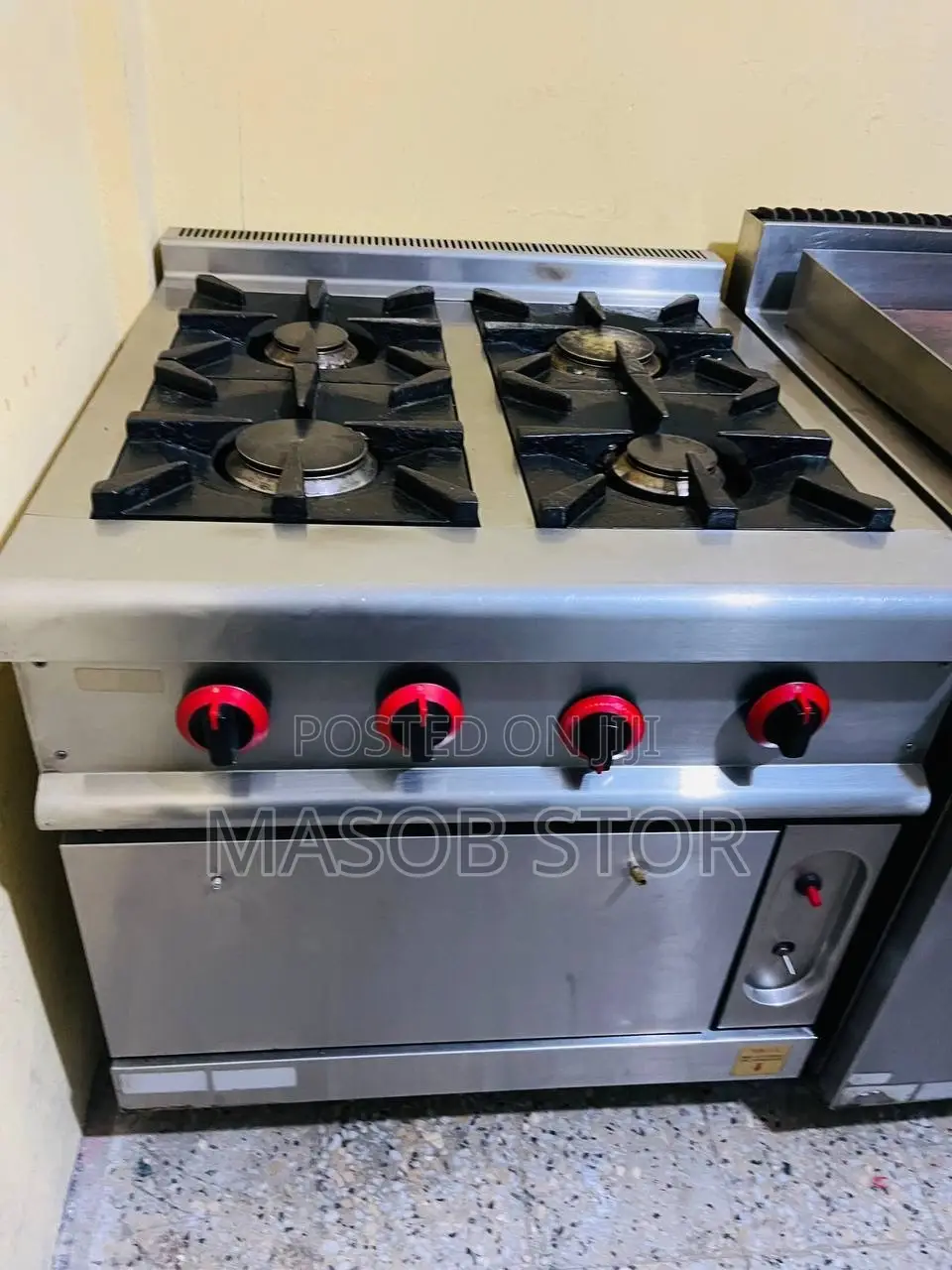 Commercial Gas Range , Grill, L Deep Fryer, Charbroiler