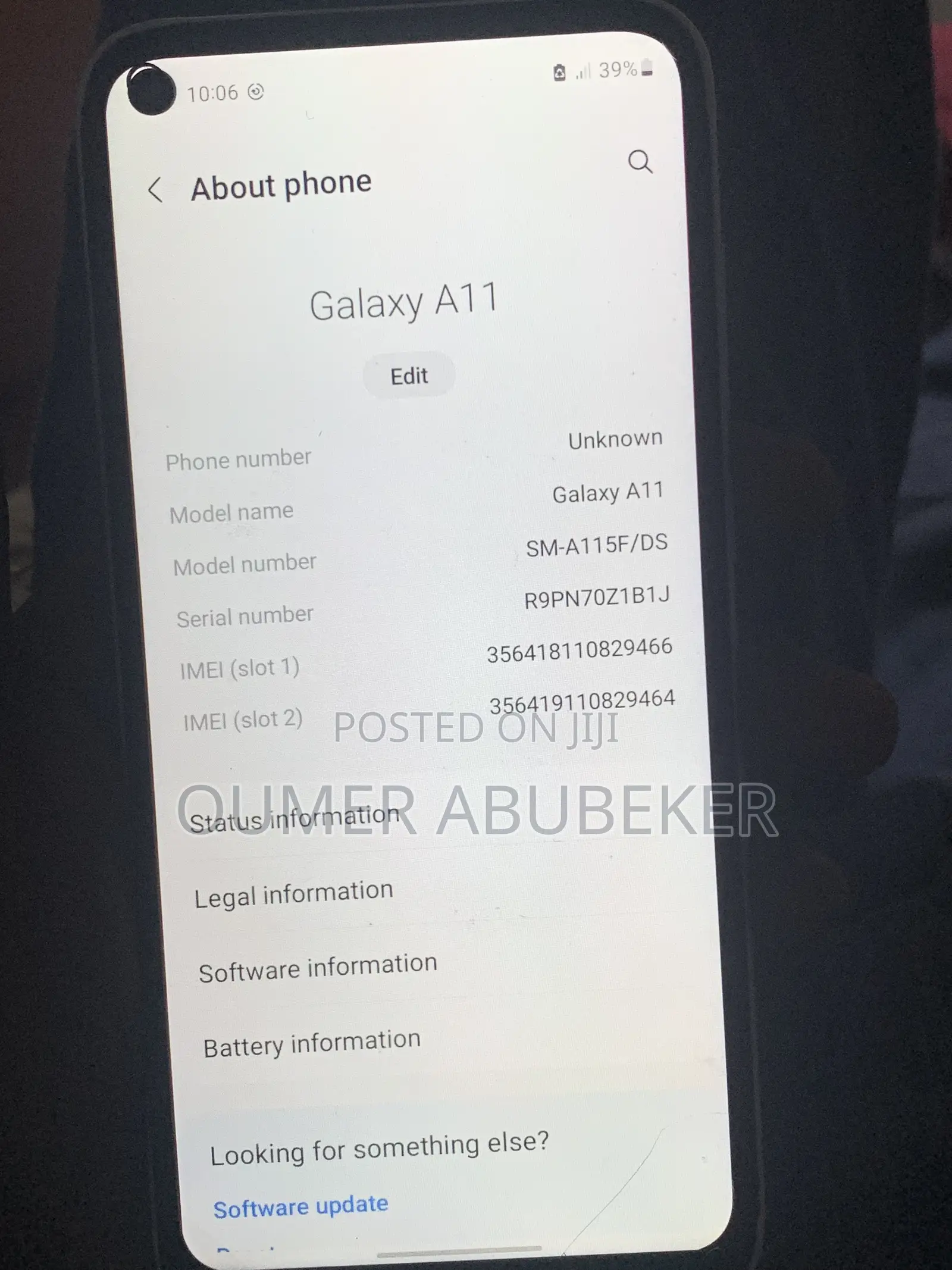 Samsung Galaxy A11 32 GB White