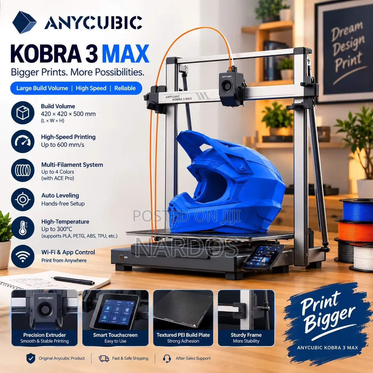Anycubic Kobra 3 Max Combo - Large Format 3D Printer