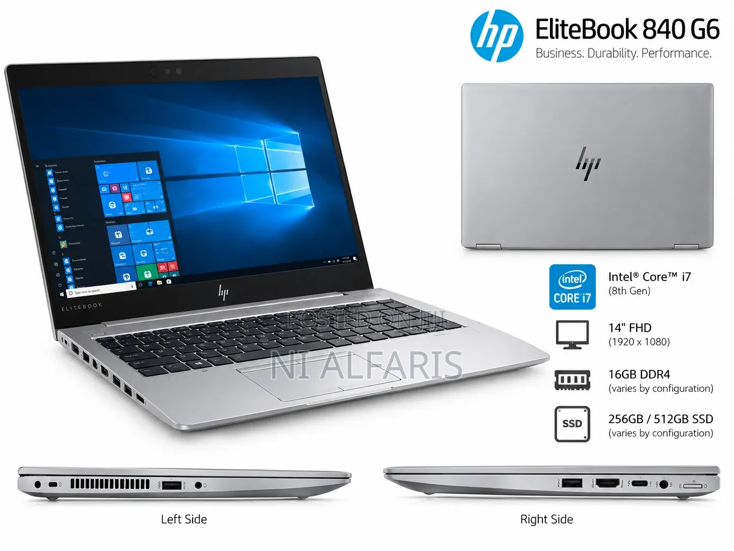 New Laptop HP EliteBook 840 G6 32GB Intel Core i7 SSD 1T