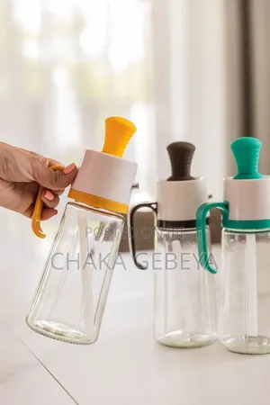 የዘይት መቀነሻ እና መቀቢያ ብሩሽ - 630ml, Glass, Silicone Brush