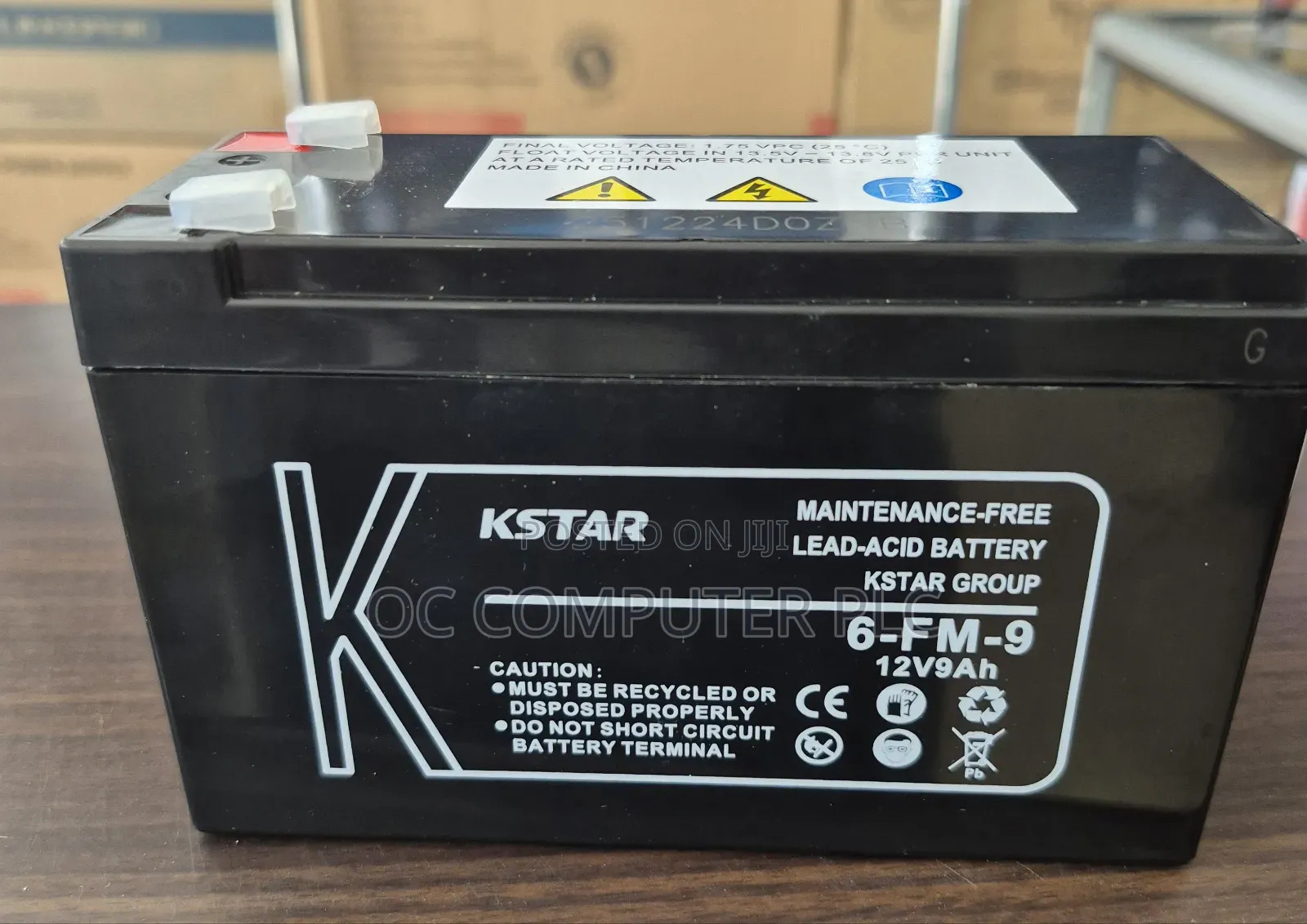 kSTAR 12V / 9A UPS Battery
