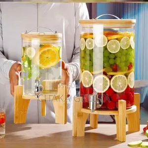 3‐Jar Rotating Beverage Dispenser – For Juice, Water, Tea, Gift Ready