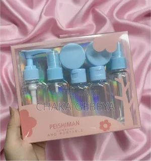 6‐in‐1 Travel Bottles – For Shampoo Lotion – Addis
