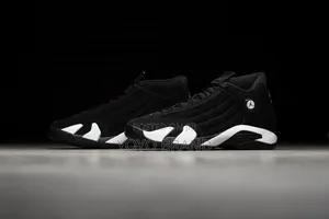 Air Jordan 14 Retro "Black/White Suede Unisex Sneakers