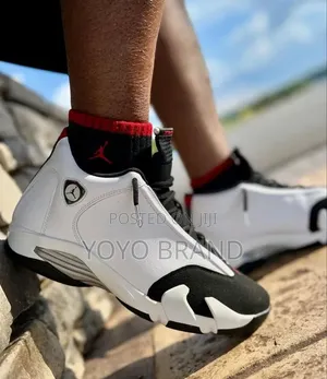 Air Jordan 14 Retro "Black Toe" White/Black Sneaker