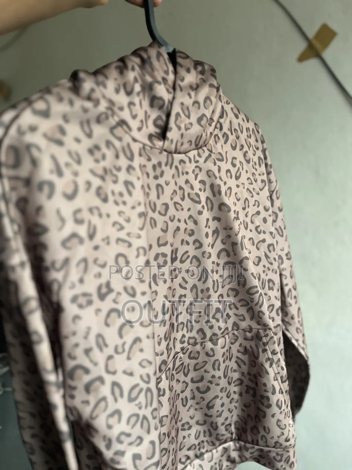 Leopard Print Mens Hoodie