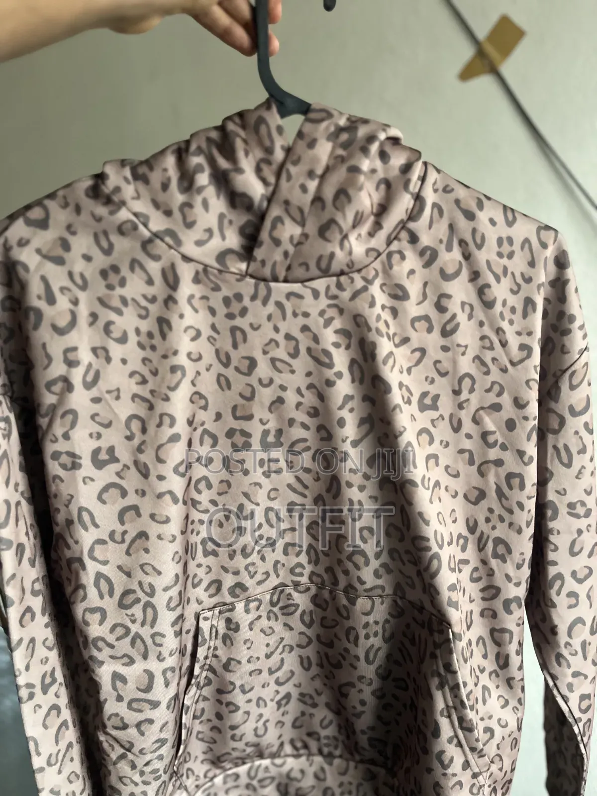 Leopard Print Mens Hoodie