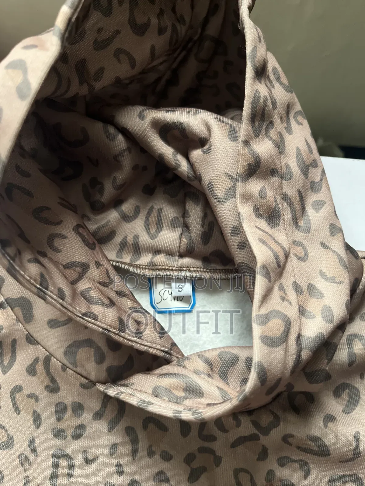Leopard Print Mens Hoodie