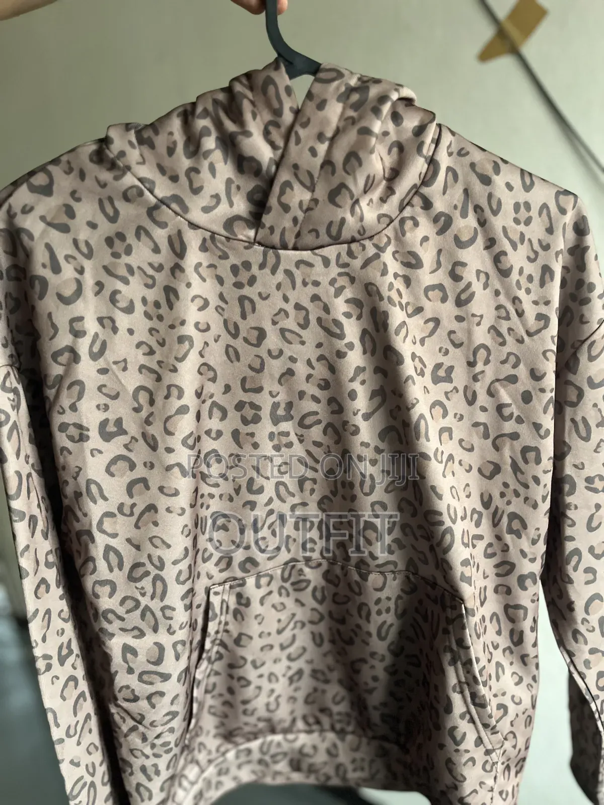 Leopard Print Mens Hoodie