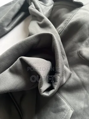 Gray Zipper Hoodie Jacket Men's