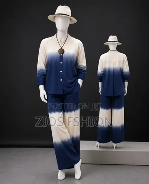 Elegant Blue White 2-Piece Set | Women’s Fashion