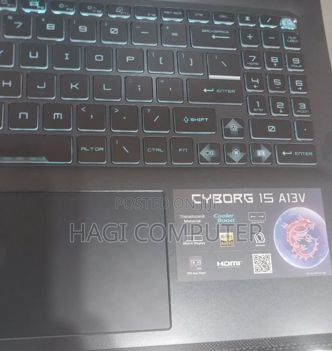 New Laptop MSI Cyborg 15 16GB Intel Core i7 SSD 1T
