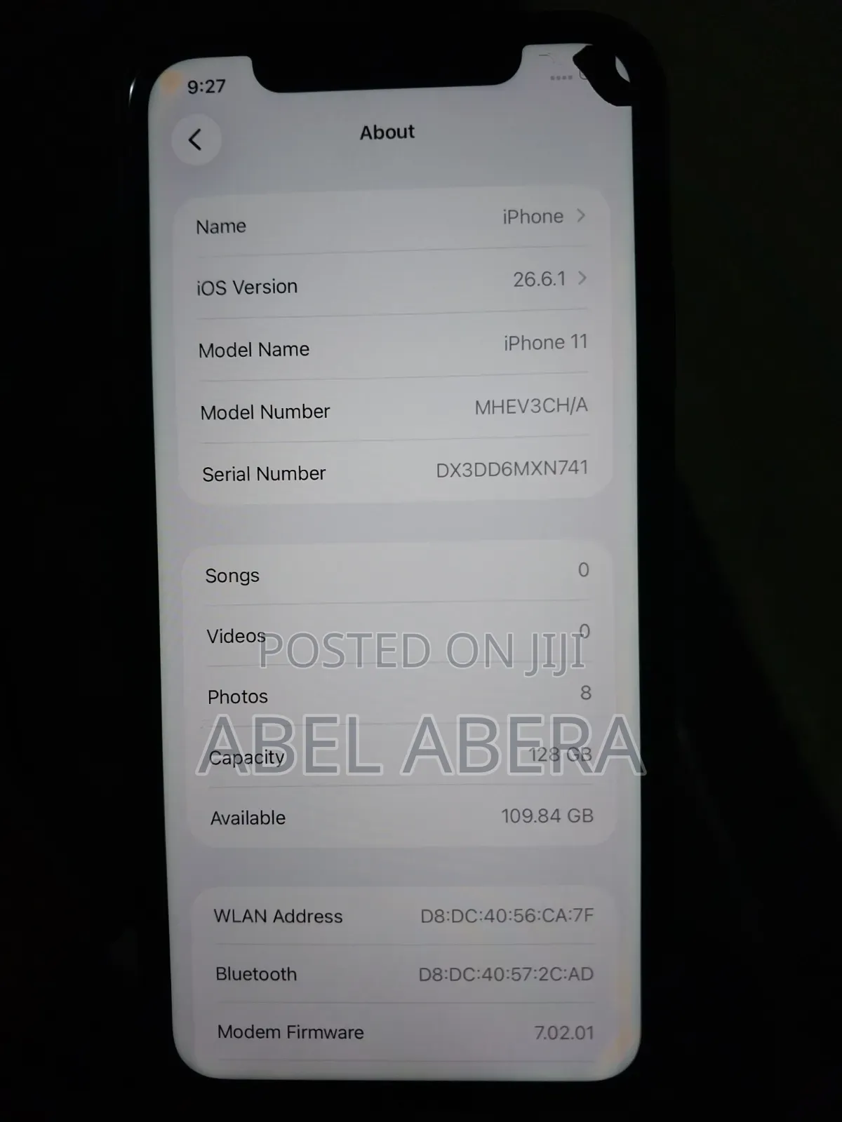 Apple iPhone 11 128 GB Black