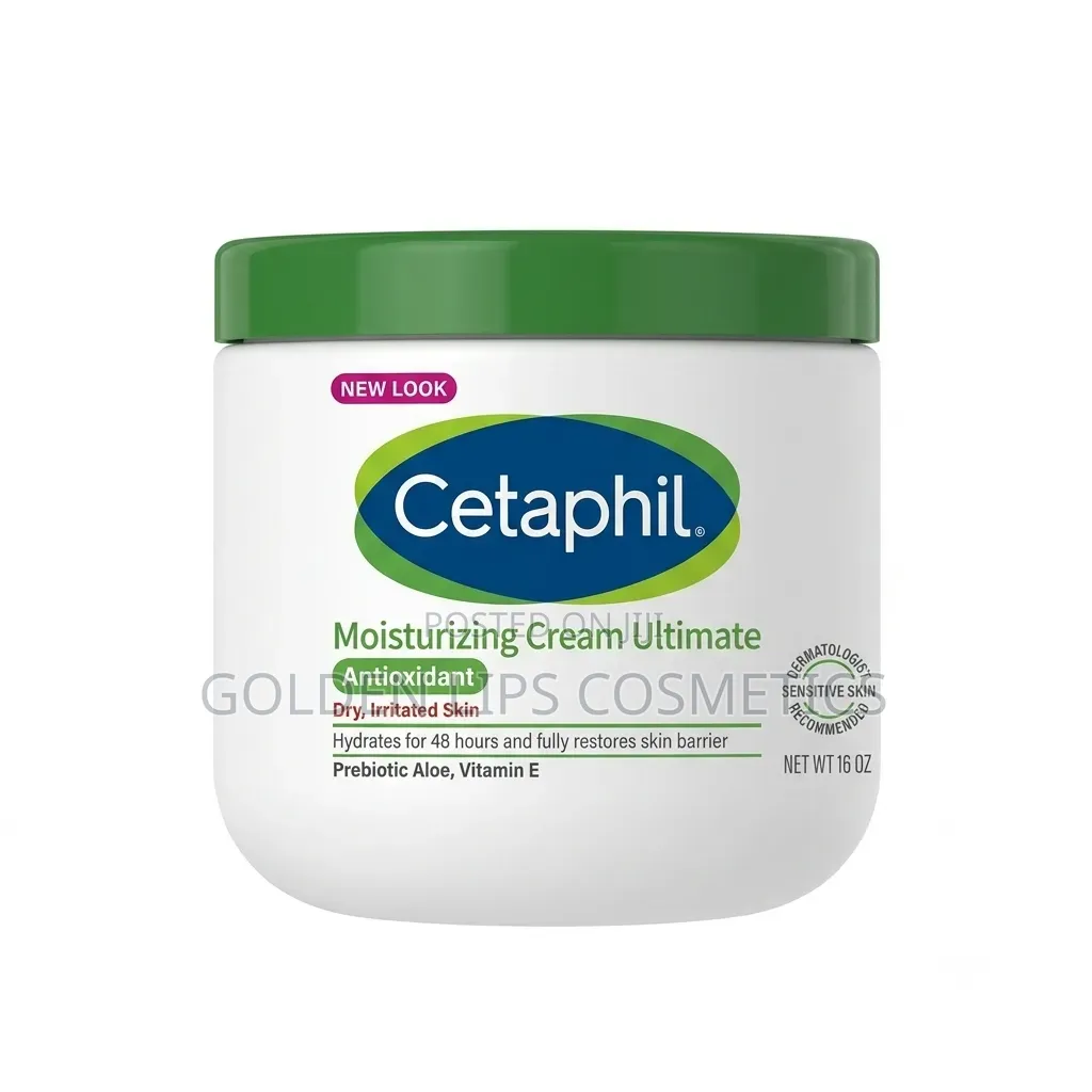 Cetaphil Moisturizing Cream Ultimate Dry Sensitive Skin 16oz