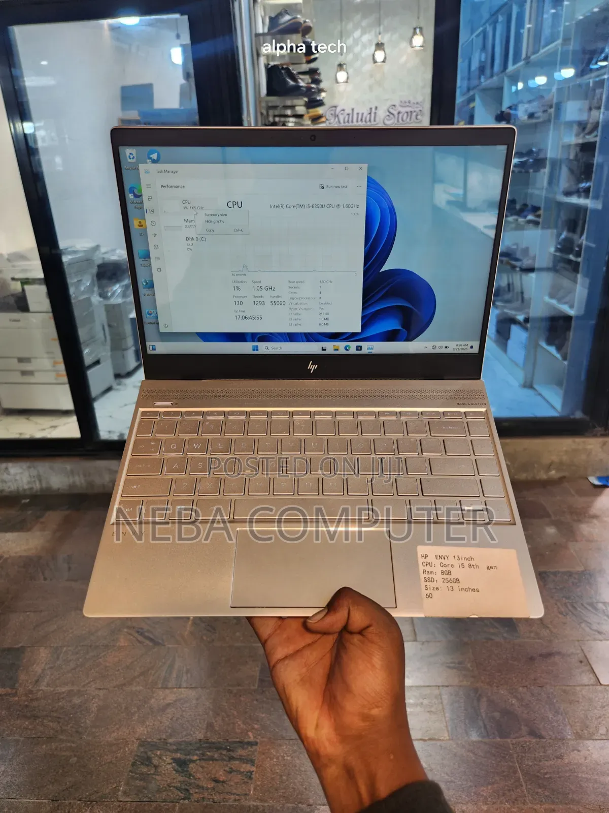 Laptop HP Envy 13 8GB Intel Core i5 SSD 256GB
