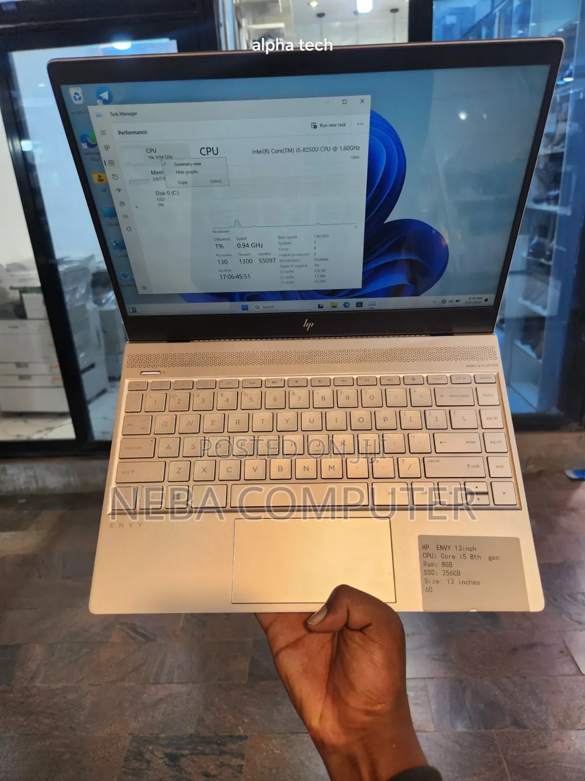 Laptop HP Envy 13 8GB Intel Core i5 SSD 256GB
