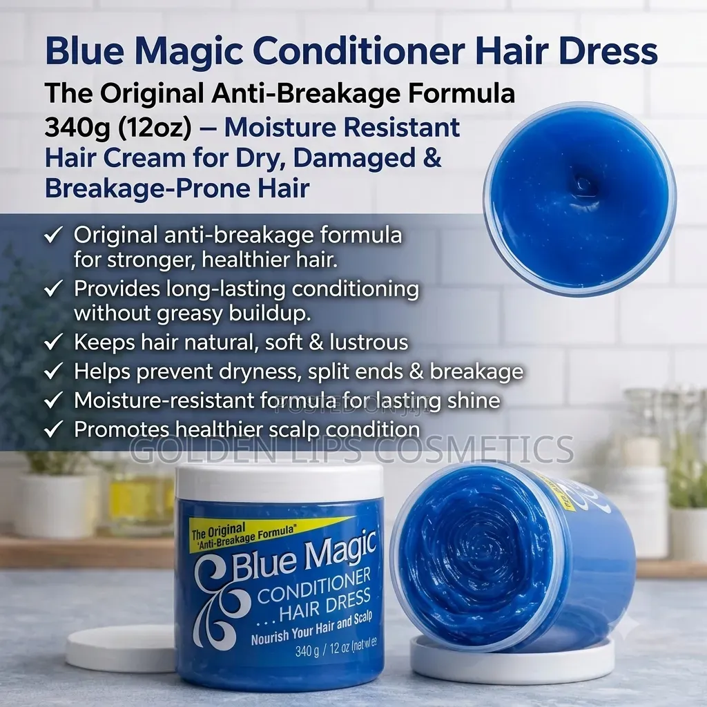 Blue Magic Conditioner Hair Dress Original Anti Breakage 340g