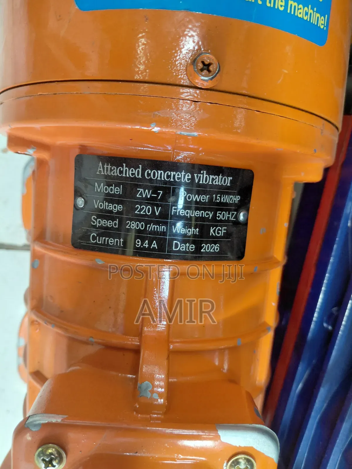 ZW-7 Electric Concrete Vibrator Motor (1.5kW/2hp)