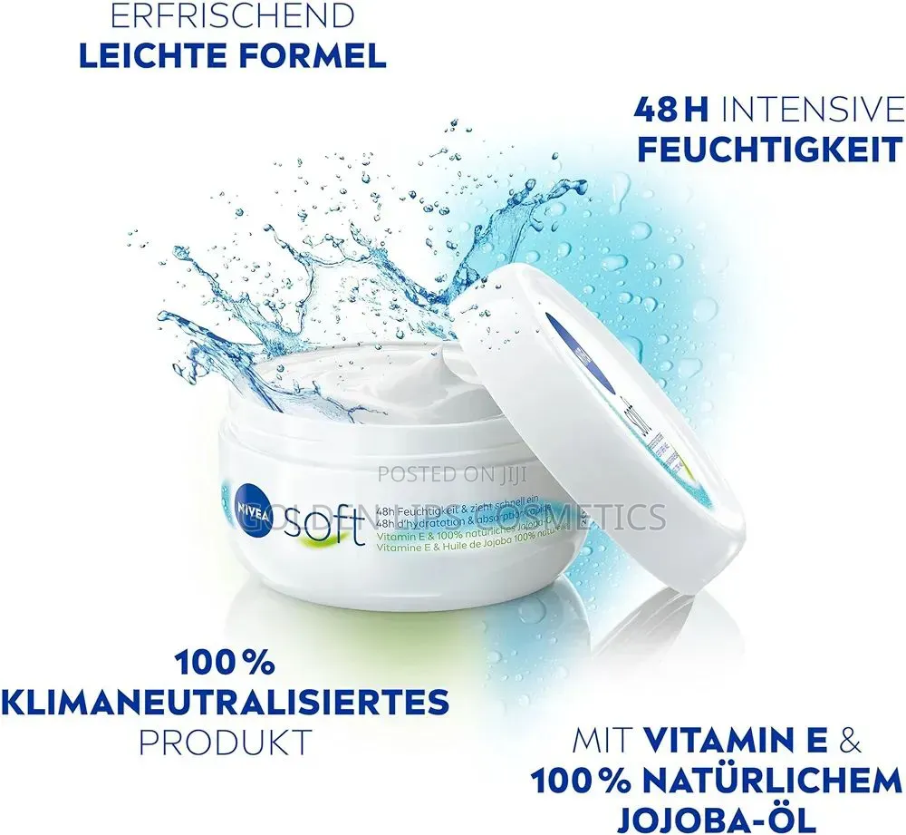 NIVEA Soft Moisturizing Cream 200ml Vitamin E and Jojoba Oil