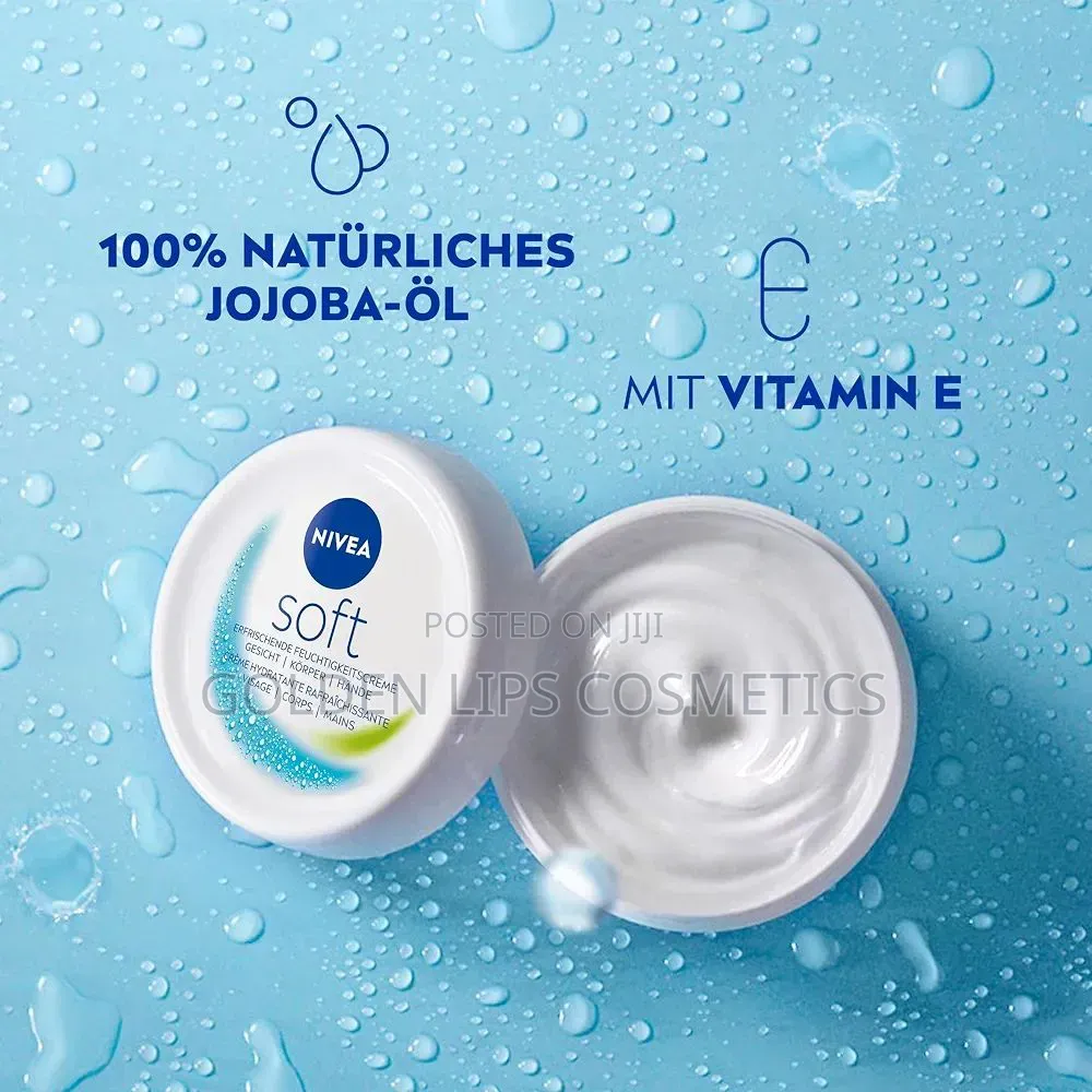 NIVEA Soft Moisturizing Cream 200ml Vitamin E and Jojoba Oil