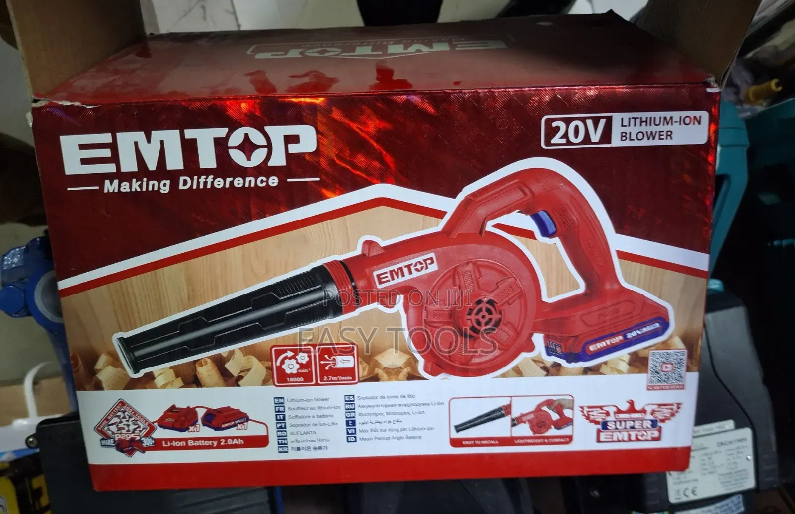 EM TOP 20 v Cordless Blower