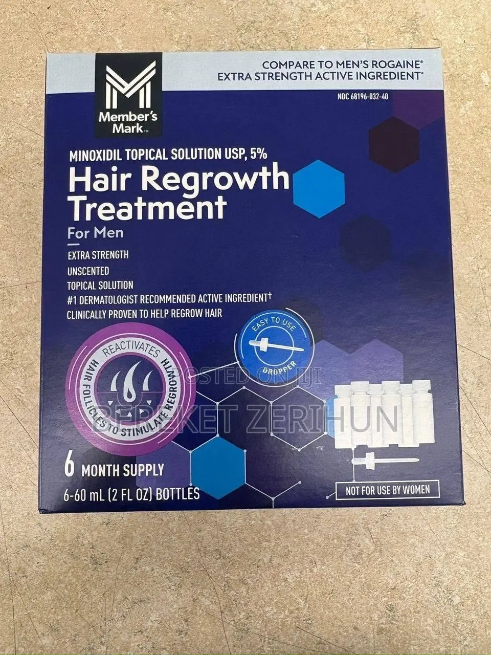 Minoxidil Topical Solution USP 5% Extra Strength for Men