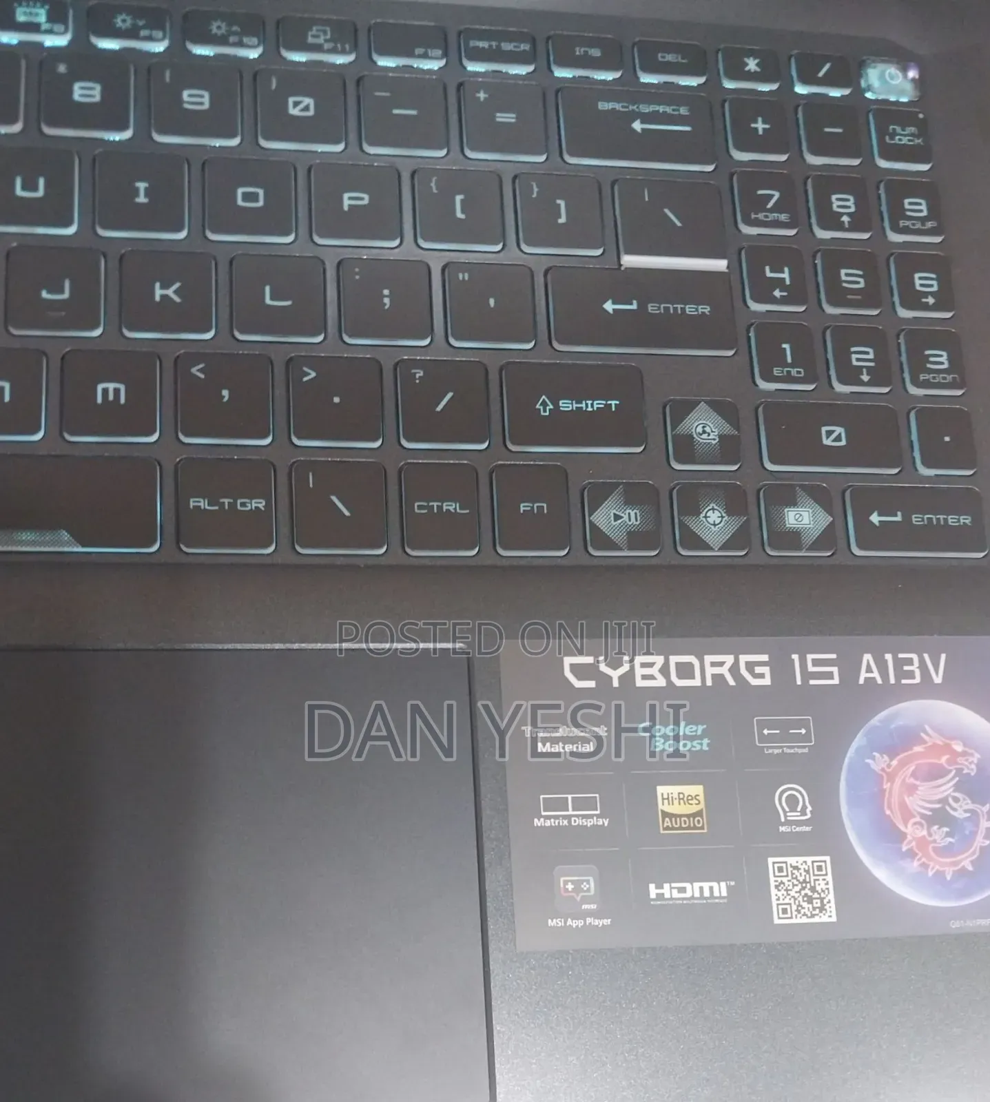 New Laptop MSI Cyborg 15 16GB Intel Core i7 SSD 1T