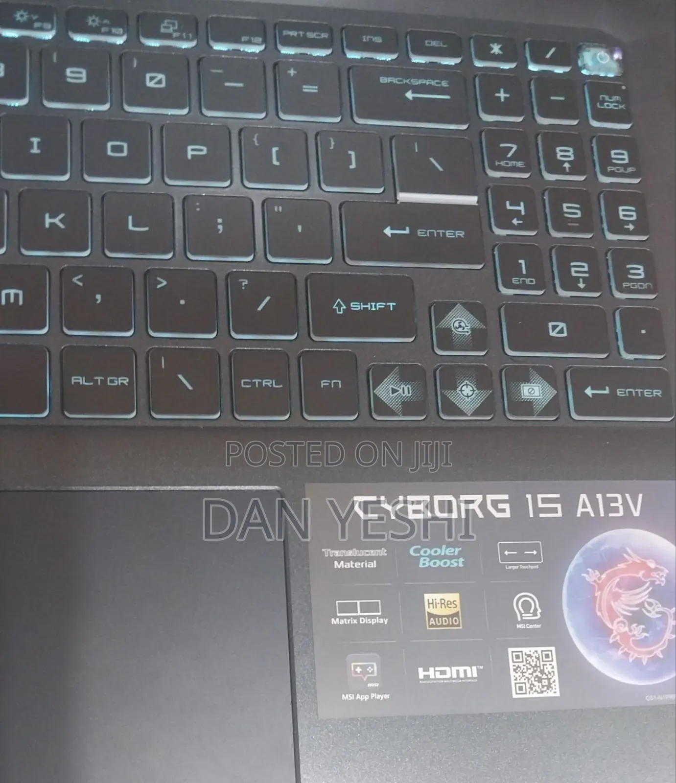 New Laptop MSI Cyborg 15 16GB Intel Core i7 SSD 1T