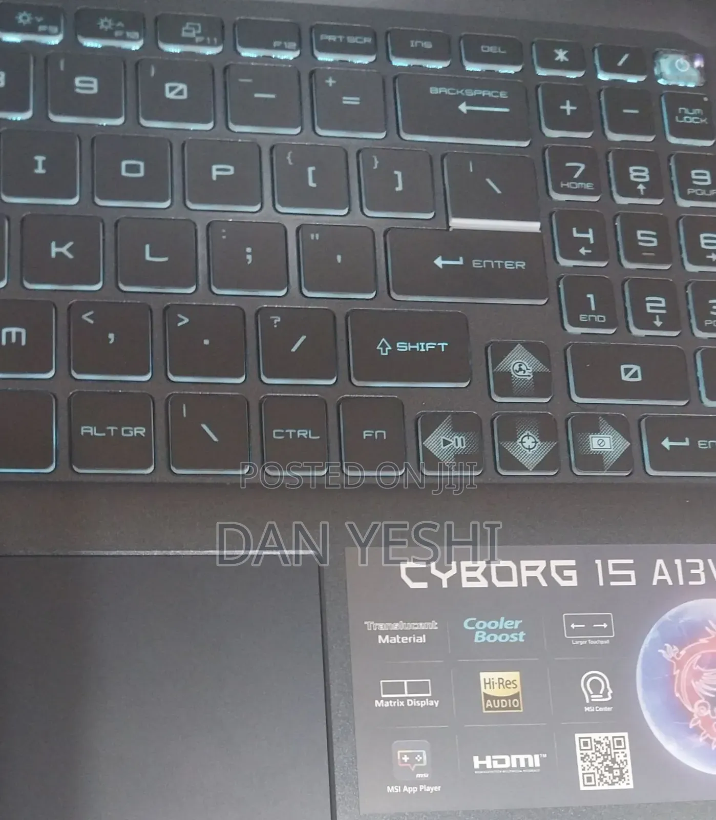 New Laptop MSI Cyborg 15 16GB Intel Core i7 SSD 1T