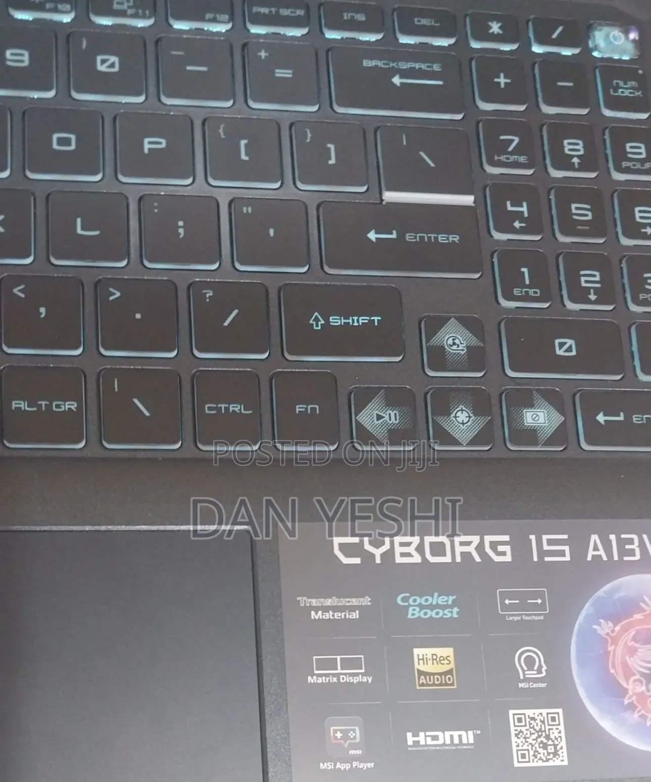 New Laptop MSI Cyborg 15 16GB Intel Core i7 SSD 1T