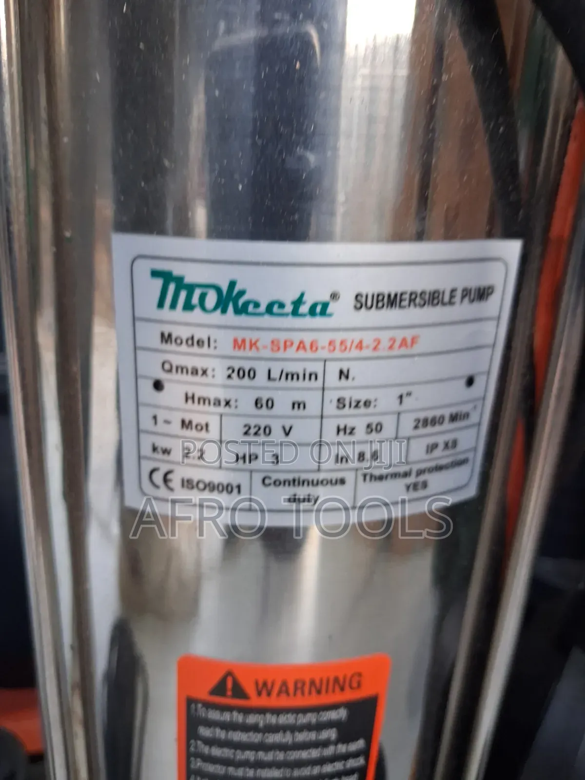 Mokeeta Submersible 3HP Pump