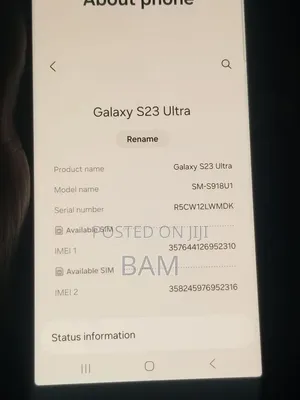New Samsung Galaxy S23 Ultra 512 GB Black
