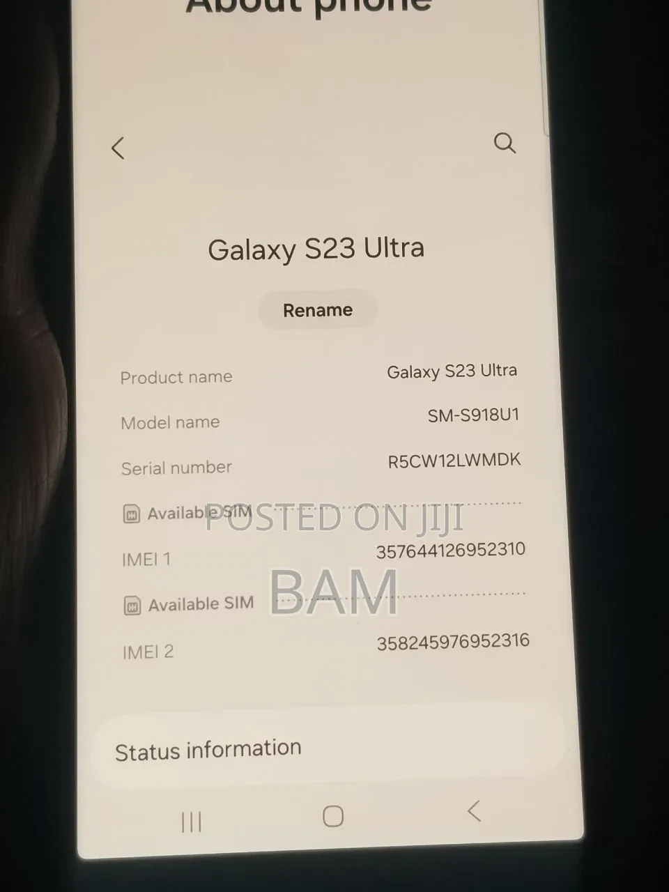 New Samsung Galaxy S23 Ultra 512 GB Black
