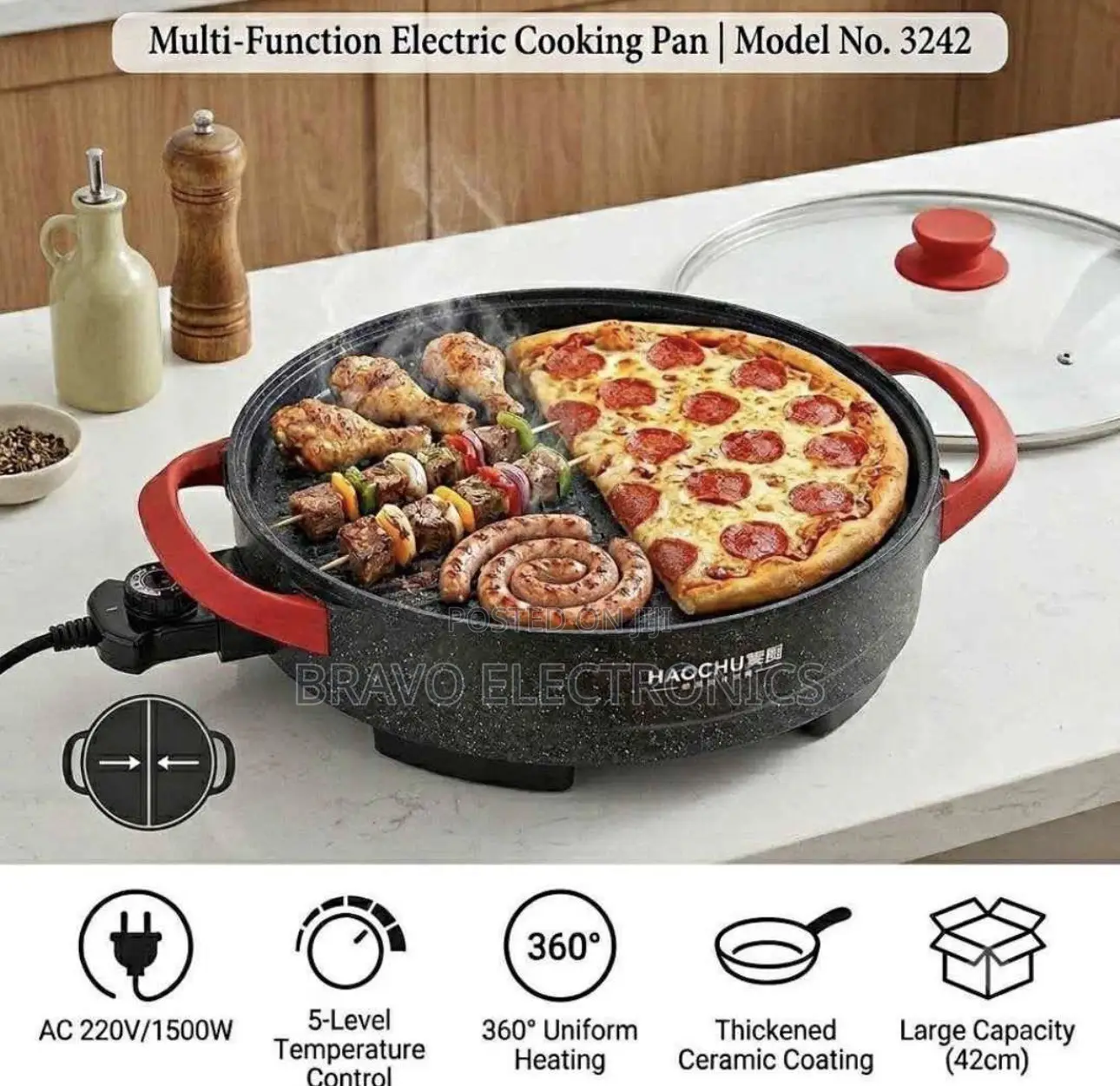 Haochu Ceramic Pizza Pan (40cm)