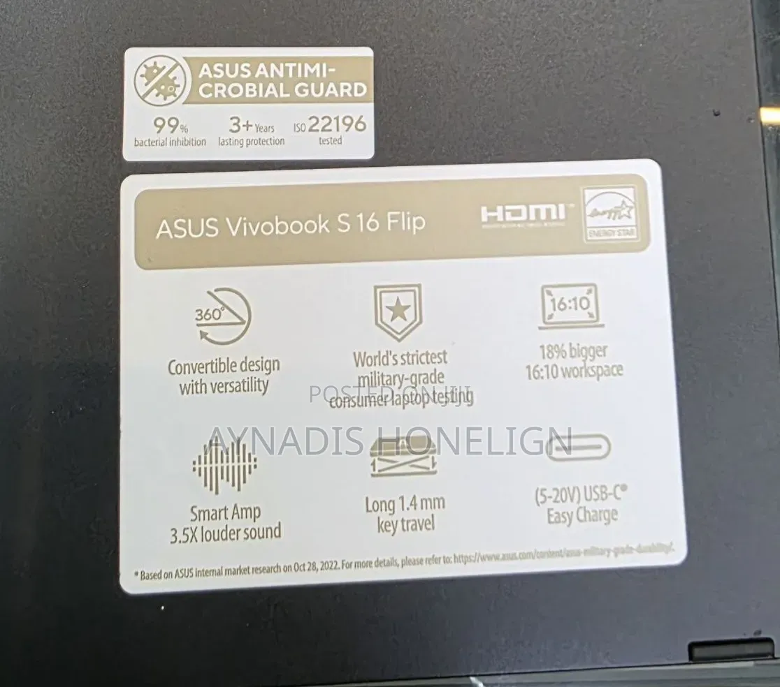 New Laptop Asus Vivobook S 16 16GB Intel Core i9 SSD 1T