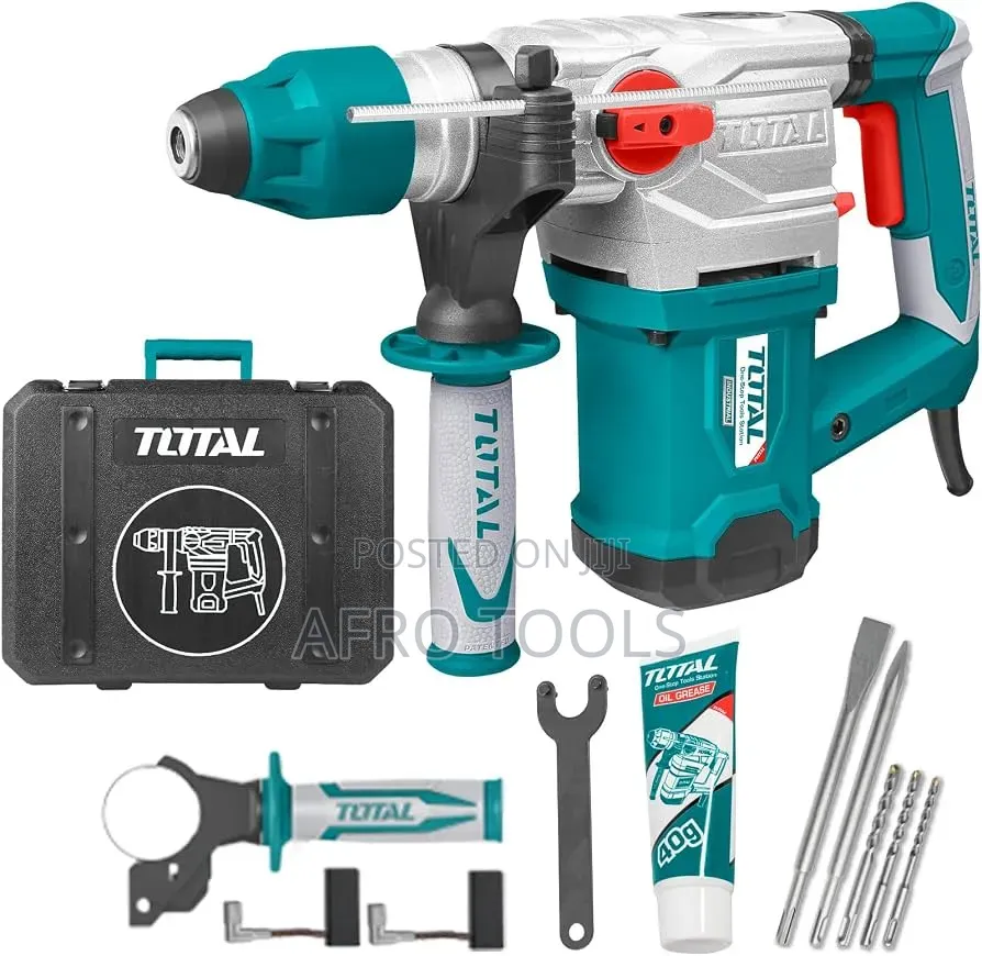 TOTAL 1500W Rotary Hammer Drill Machine ቶታል የኮንክሪት መበሻና መስበሪያ ድሪል ማሽን