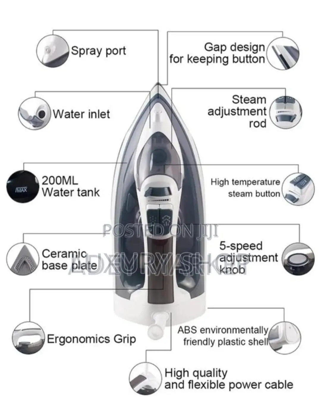 Hometime Steam Iron 2200 Watts