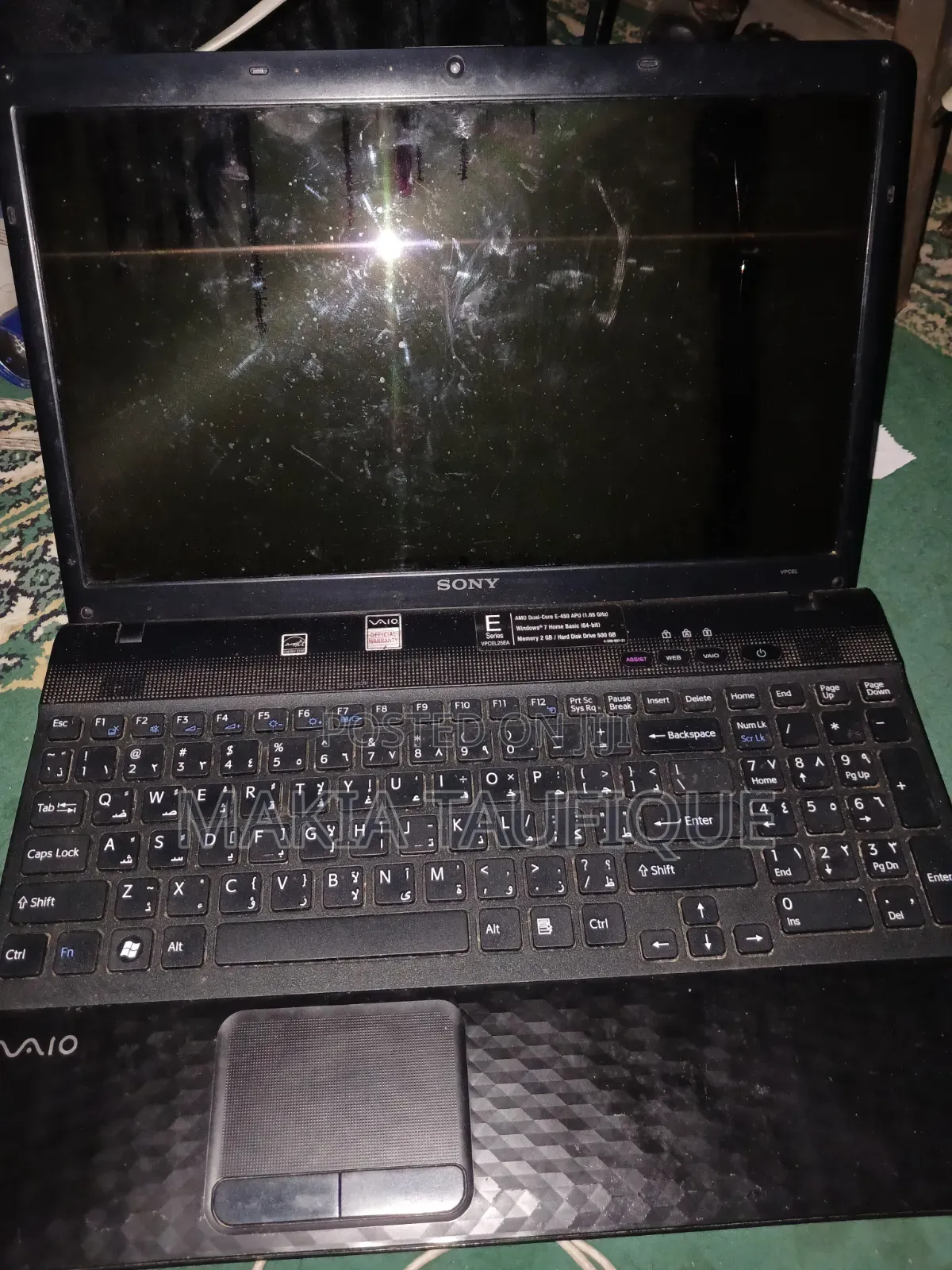 Laptop Sony VAIO PCG-7D1M 2GB AMD HDD 500GB