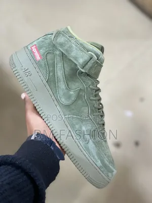 Nike Air Force 1 Mid '07 Olive Green Suede Sneaker
