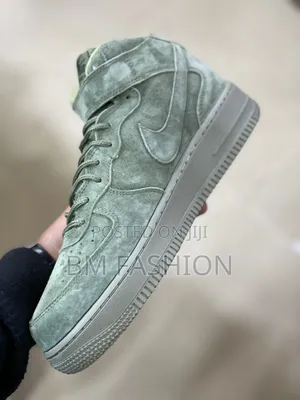 Nike Air Force 1 Mid '07 Olive Green Suede Sneaker