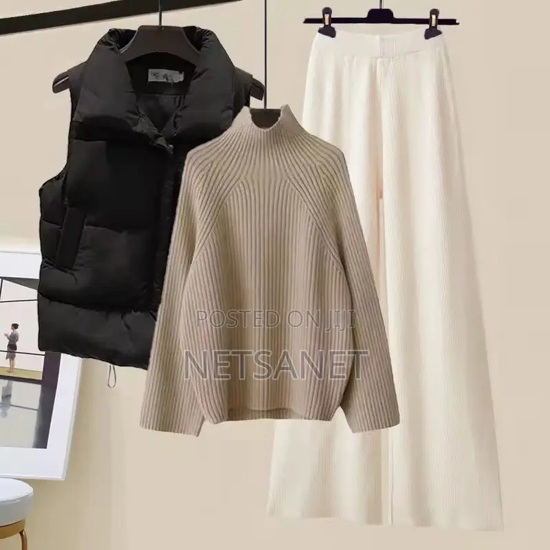 ሙሉ ልብስ ሹራብ Stylish Slimming Women's Outfit Set