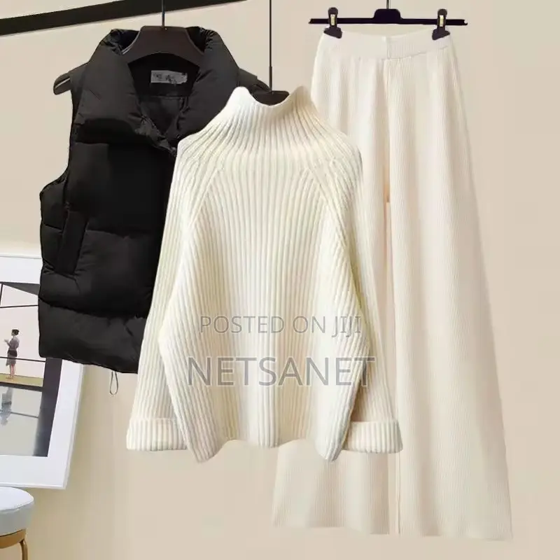 ሙሉ ልብስ ሹራብ Stylish Slimming Women's Outfit Set