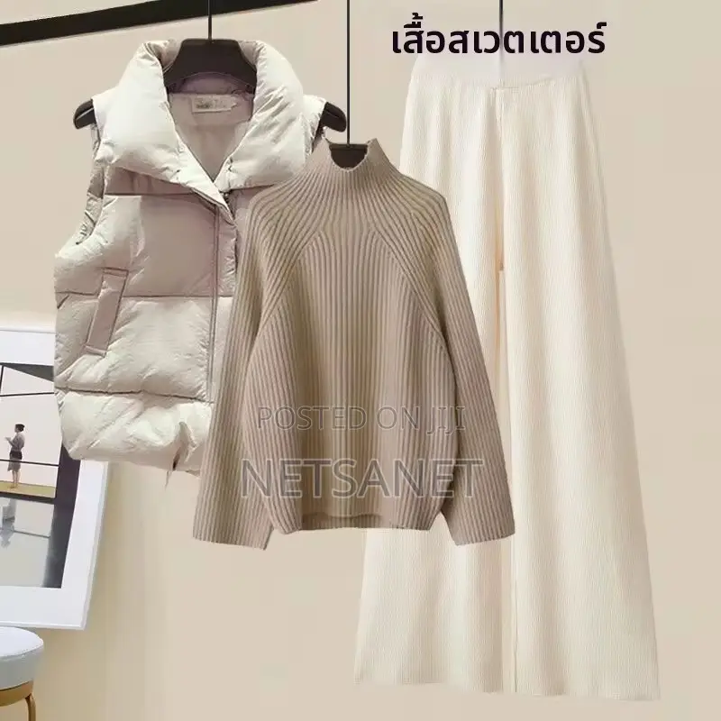 ሙሉ ልብስ ሹራብ Stylish Slimming Women's Outfit Set