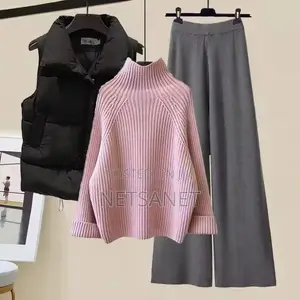 ሙሉ ልብስ ሹራብ Stylish Slimming Women's Outfit Set
