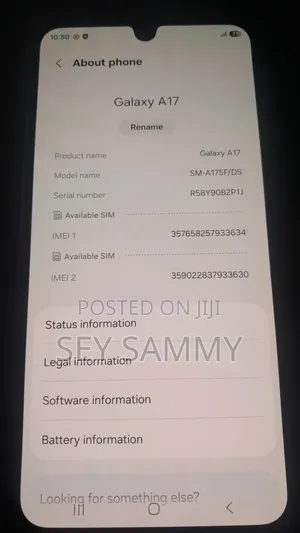 New Samsung Galaxy A17 5G 256 GB Black