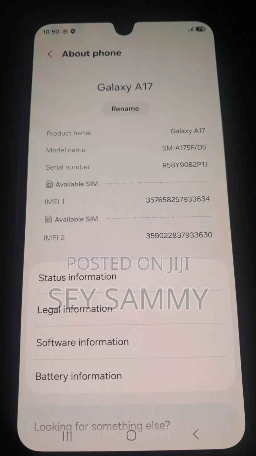 New Samsung Galaxy A17 5G 256 GB Black