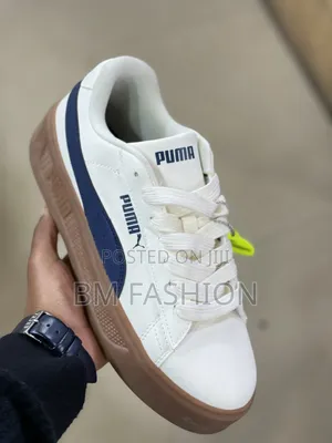 White Puma Smash Platform V3 Sneaker
